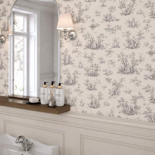 French grey toile de - toile,