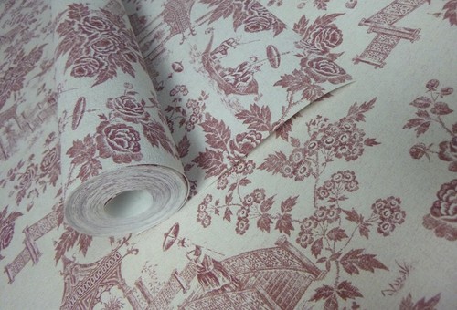 Raspberry willow pattern - raspberry,