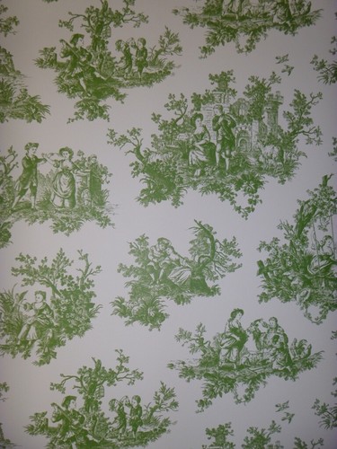 Forest green toile - toile, de